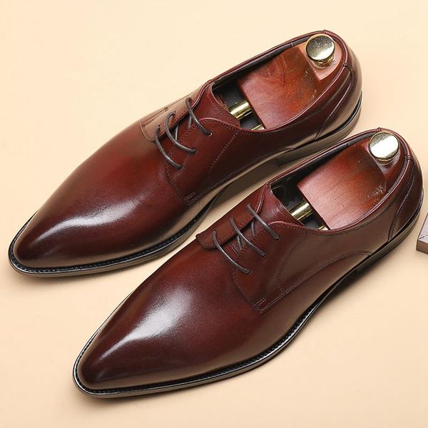 spring autumn man handmade derby party wedding shoes italian genuine leather men's pointed toe laces welted banquet flats dx191, Black
spring autumn man handmade derby party wedding shoes italian genuine leather men's pointed toe laces welted banquet flats dx191, Black