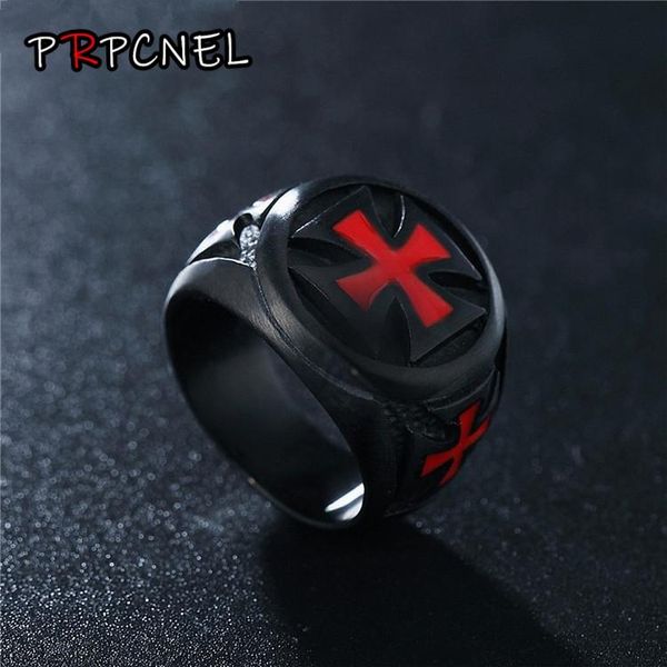 cluster rings men's black color stainless steel red armor shield knight templar crusader cross ring punk jewelry drop, Golden;silver
cluster rings men's black color stainless steel red armor shield knight templar crusader cross ring punk jewelry drop, Golden;silver