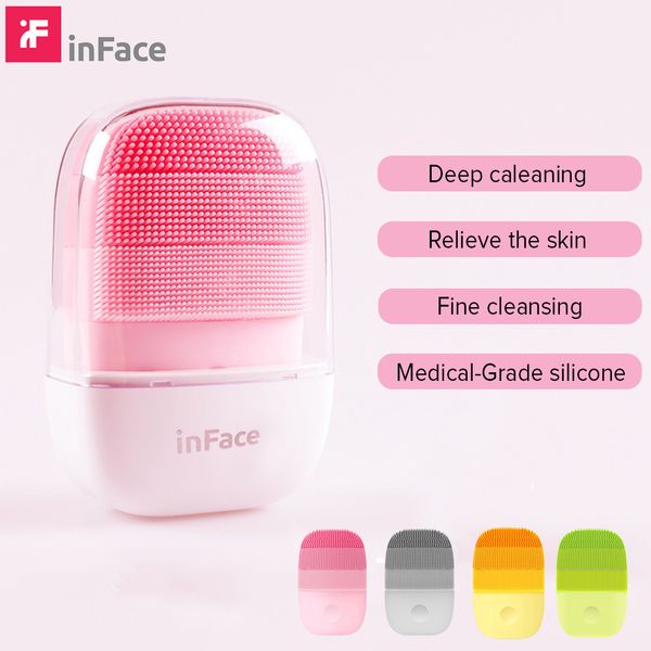 inface ultrasonic smart sonic electric cleaning brush ipx7 waterproof silicone face cleaning brush rechargeable ing
inface ultrasonic smart sonic electric cleaning brush ipx7 waterproof silicone face cleaning brush rechargeable ing