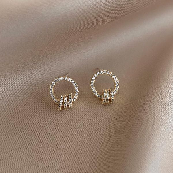 exquisite zircon small earrings 2021 trend circle pendant earrings for woman fashion jewelry luxury girl's versatile, Silver
exquisite zircon small earrings 2021 trend circle pendant earrings for woman fashion jewelry luxury girl's versatile, Silver