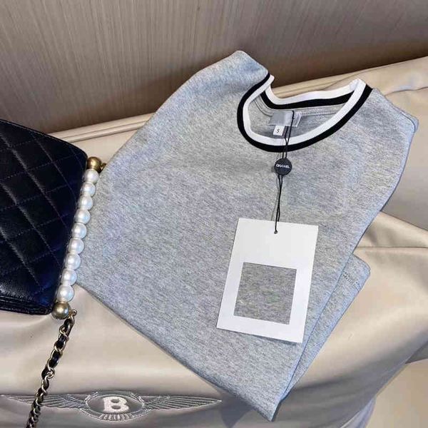 t-shirt women's women's round neck letter embroidery black and white contrast color collar slim slimming short-sleeved t-shirt ult
t-shirt women's women's round neck letter embroidery black and white contrast color collar slim slimming short-sleeved t-shirt ult