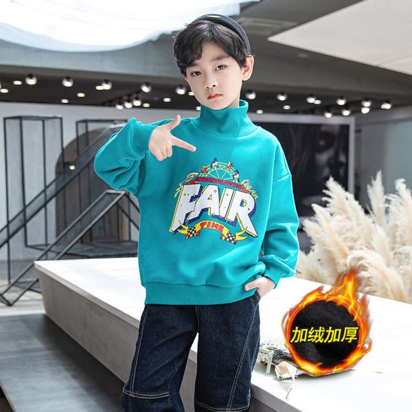 sle 2020 new wtern plush sweater children's wear thickened autumn and winter boys' handsome base coat fashion, Black
sle 2020 new wtern plush sweater children's wear thickened autumn and winter boys' handsome base coat fashion, Black