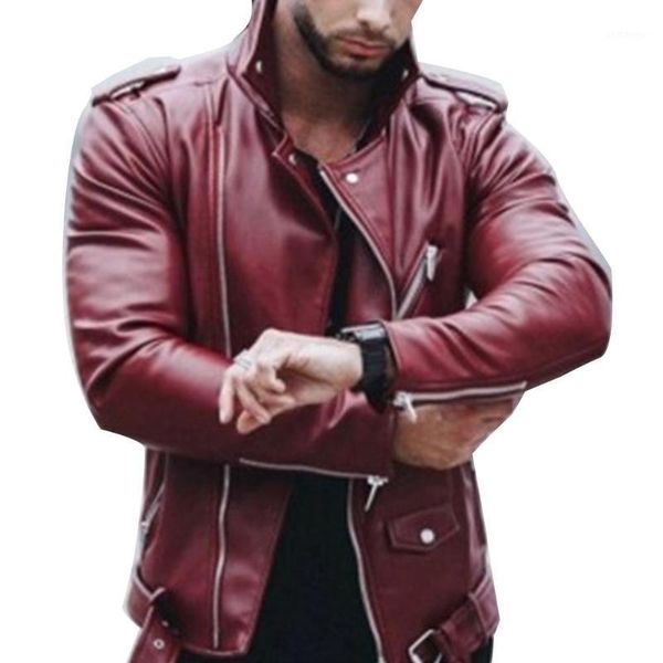 fall chic men solid color faux leather stand collar zip up slim fits jacket coat men's street lapel locomotive zipper coat1, Black;brown
fall chic men solid color faux leather stand collar zip up slim fits jacket coat men's street lapel locomotive zipper coat1, Black;brown