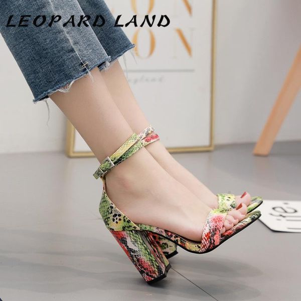 leopard land 2020 летний новый sexy green snake stripe женская обувь толстый каблук открытый toe пряжка высокий каблук женщины сандалии, Black
leopard land 2020 летний новый sexy green snake stripe женская обувь толстый каблук открытый toe пряжка высокий каблук женщины сандалии, Black