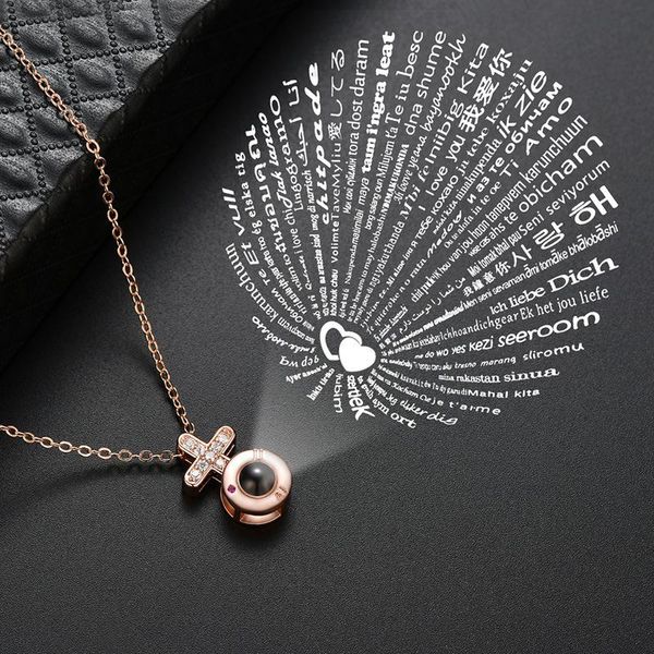 pendant necklaces romantic love memory wedding crystal cross necklace 100 languages i you projection woman jewelry gifts, Silver
pendant necklaces romantic love memory wedding crystal cross necklace 100 languages i you projection woman jewelry gifts, Silver