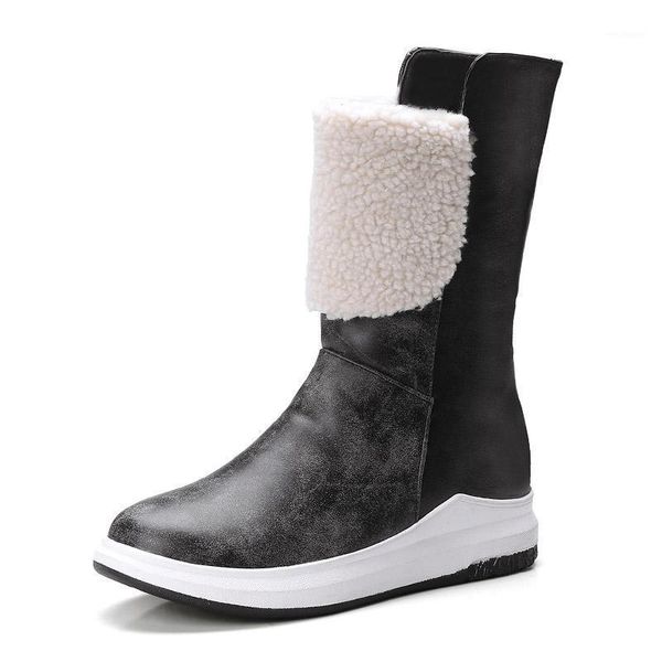fanyuan 2021 warm women mid calf boots winter outdoor comfortable flats shoes leisure daily women fur footwear size 33-431, Black
fanyuan 2021 warm women mid calf boots winter outdoor comfortable flats shoes leisure daily women fur footwear size 33-431, Black