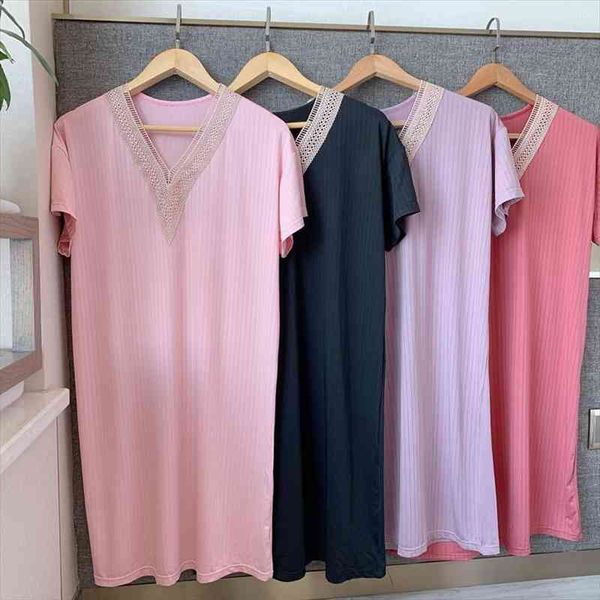summer women nightdress short sleeve solid color v-neck lace nightgowns sweet casual sleepwear pyjamas women sleepdress shirt, Black;red
summer women nightdress short sleeve solid color v-neck lace nightgowns sweet casual sleepwear pyjamas women sleepdress shirt, Black;red