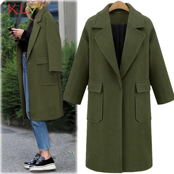 women's wool & blends blend coat elegant 2021 long winter jacket outerwear fashion single button warm woolen female clothing 19sep, Black
women's wool & blends blend coat elegant 2021 long winter jacket outerwear fashion single button warm woolen female clothing 19sep, Black