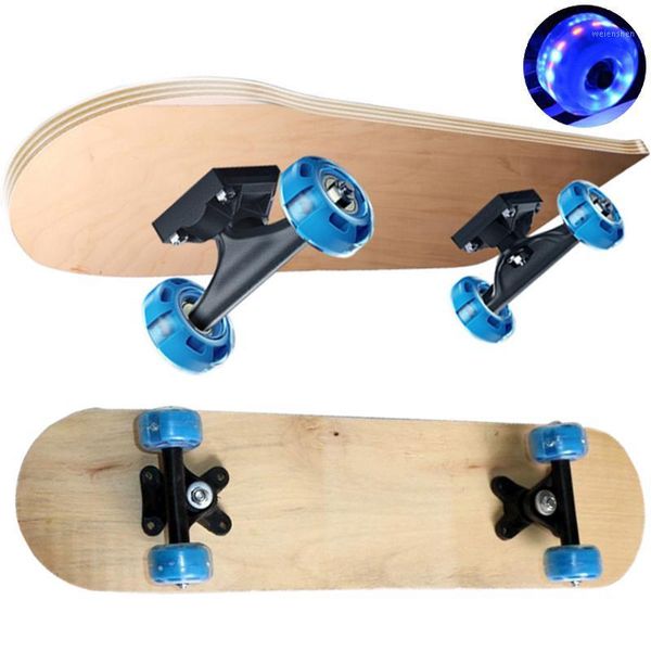 skateboarding 43/60cm skateboard wood maple diy double rocker kids longboard skate deck with flash wheels mini blank concave board1
skateboarding 43/60cm skateboard wood maple diy double rocker kids longboard skate deck with flash wheels mini blank concave board1