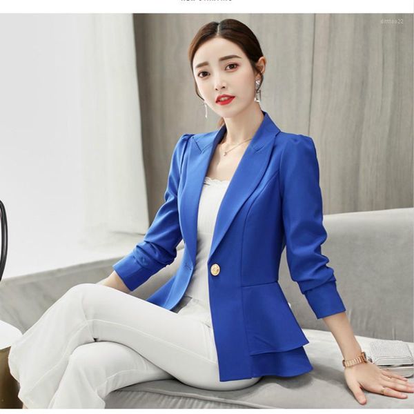 women's suits & blazers ladies blazer long sleeve business women suit jacket female work coat elegant ruffle blue white black pink autu
women's suits & blazers ladies blazer long sleeve business women suit jacket female work coat elegant ruffle blue white black pink autu