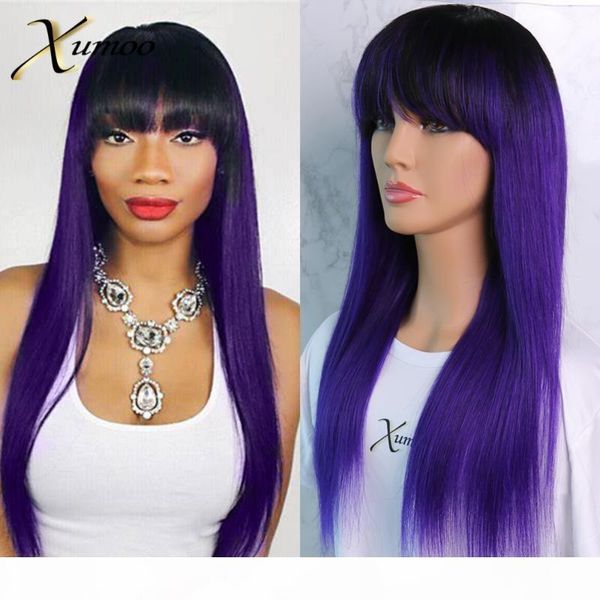 xumoo straight human hair wigs purple red green blue ombre remy hair colored human wigs full machine made for women, Black;brown
xumoo straight human hair wigs purple red green blue ombre remy hair colored human wigs full machine made for women, Black;brown