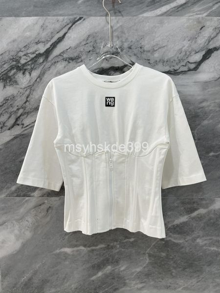 women's t-shirt aw king white zhangzi short sleeve spring and summer fishbone splicing slim fit t-shirt women
women's t-shirt aw king white zhangzi short sleeve spring and summer fishbone splicing slim fit t-shirt women