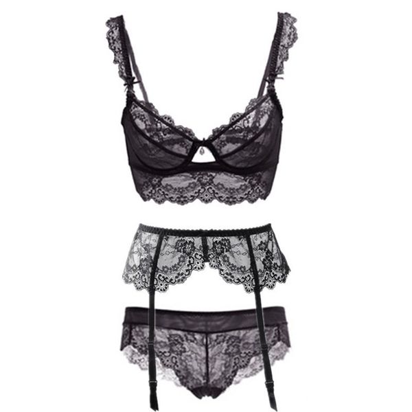 varsbaby ultra-thin transparent lace bra sets with garters for women a b c d cup y200708, Red;black
varsbaby ultra-thin transparent lace bra sets with garters for women a b c d cup y200708, Red;black