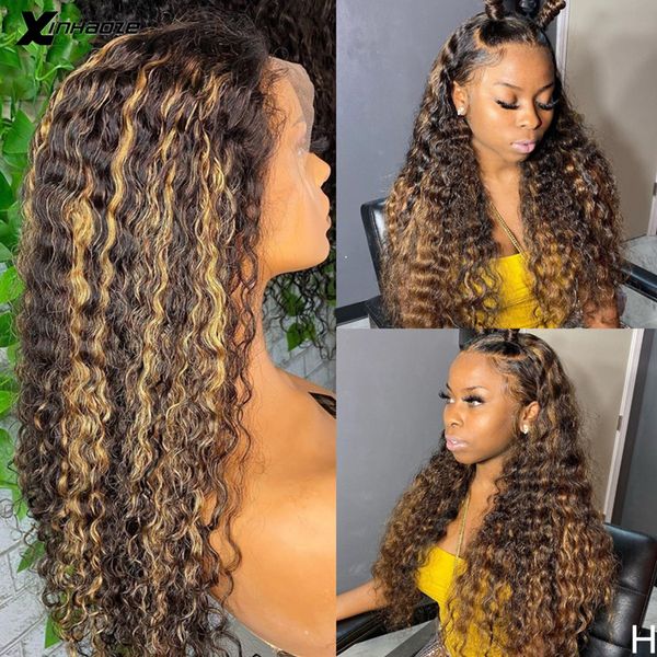 150% density curly blonde highlight ombre t-part lace front human hair wigs brazilian non-remy hair wave lace wigs pre-plucked, Black;brown
150% density curly blonde highlight ombre t-part lace front human hair wigs brazilian non-remy hair wave lace wigs pre-plucked, Black;brown