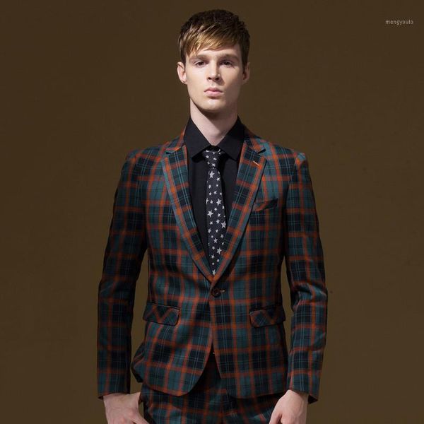 men formal suits jacket 2020 autumn winter christmas boy friend orange plaid fashion blazers wedding groom business1, White;black
men formal suits jacket 2020 autumn winter christmas boy friend orange plaid fashion blazers wedding groom business1, White;black