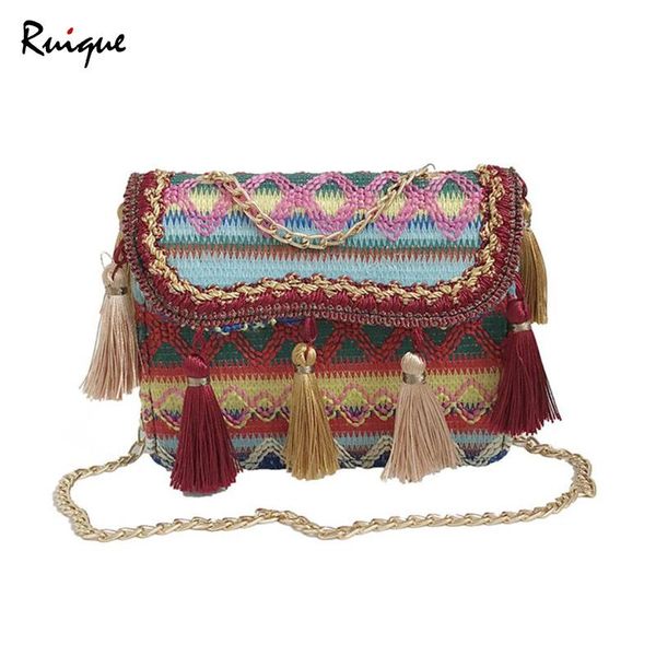 ruique женщины vintage этнического стиль малого мешок плечо девушка тенденция инновация вязание crossbody сумка женская кисточка цепь сумка
ruique женщины vintage этнического стиль малого мешок плечо девушка тенденция инновация вязание crossbody сумка женская кисточка цепь сумка