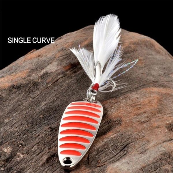 1pcs fishing spoon lure metal silver gold 10g 15g 20g bass baits with feather iscas artificial hard bait carp fishin qyllqp
1pcs fishing spoon lure metal silver gold 10g 15g 20g bass baits with feather iscas artificial hard bait carp fishin qyllqp