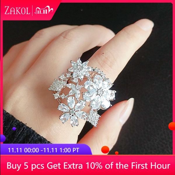 zakol 2020 luxury jewelry womens rings big stone flowers cubic zirconia opening ring for women wedding accessories fsrp231, Slivery;golden
zakol 2020 luxury jewelry womens rings big stone flowers cubic zirconia opening ring for women wedding accessories fsrp231, Slivery;golden