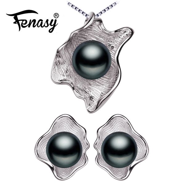 fenasy pearl jewelry sets natural pearl pendant chain necklace 925 sterling silver stud earrings for women shell shape 210202
fenasy pearl jewelry sets natural pearl pendant chain necklace 925 sterling silver stud earrings for women shell shape 210202