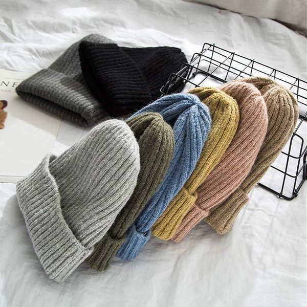 beanie/skull caps wool beanies women 2021 solid knitted warm soft trendy hats simple korean style womens casual elegant all-match beanie, Blue;gray
beanie/skull caps wool beanies women 2021 solid knitted warm soft trendy hats simple korean style womens casual elegant all-match beanie, Blue;gray