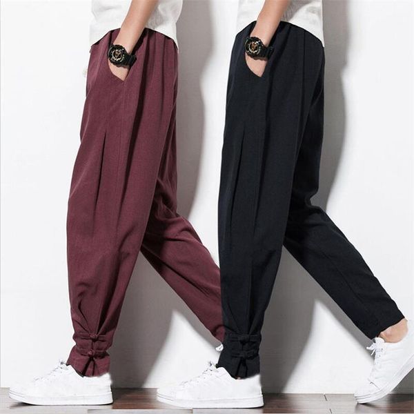 2019 spring summer new fashion men cotton and linen pants comfortable casual loose button male trousers plus size m-6xl1, Black
2019 spring summer new fashion men cotton and linen pants comfortable casual loose button male trousers plus size m-6xl1, Black
