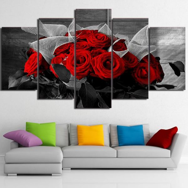paintings canvas living room hd printed pictures home decor 5 piece/pcs beautiful red roses painting wall art modular poster frame modern
paintings canvas living room hd printed pictures home decor 5 piece/pcs beautiful red roses painting wall art modular poster frame modern