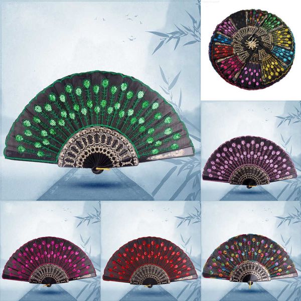 folding sequins design dancing creative fan peacock hand fans women stage performance prop multi color free
folding sequins design dancing creative fan peacock hand fans women stage performance prop multi color free