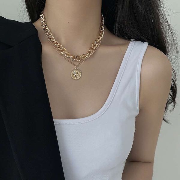 metal stacked necklace women's fashion net red ins cool wind clavicle chain hip hop neck chain fashion trend, Silver
metal stacked necklace women's fashion net red ins cool wind clavicle chain hip hop neck chain fashion trend, Silver
