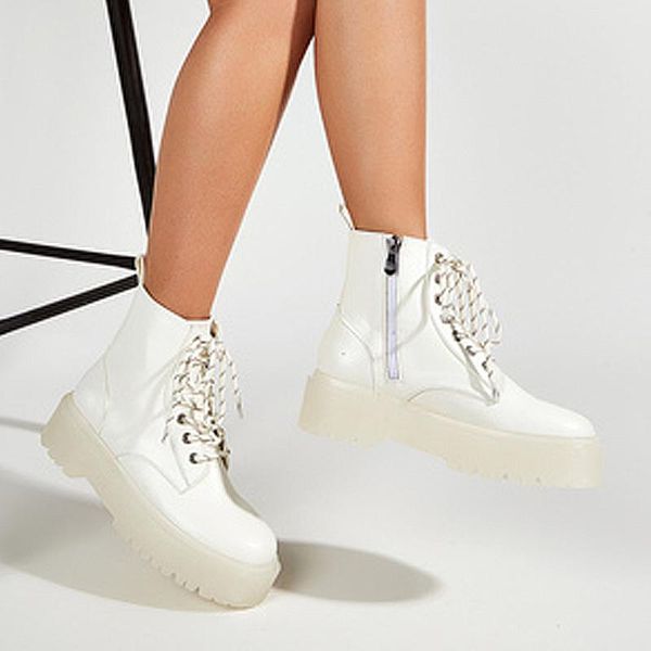 boots women ankle fashion round toe lace-up ladies booties jelly bottom thick low heel platform female shoes zip woman, Black
boots women ankle fashion round toe lace-up ladies booties jelly bottom thick low heel platform female shoes zip woman, Black