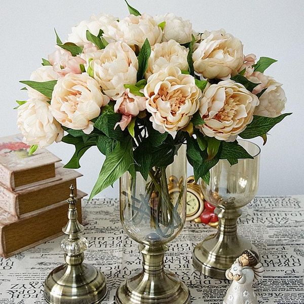 3 heads silk artificial peony flowers real touch fake flower wedding bride holding floral bouquet for home garden decoration
3 heads silk artificial peony flowers real touch fake flower wedding bride holding floral bouquet for home garden decoration