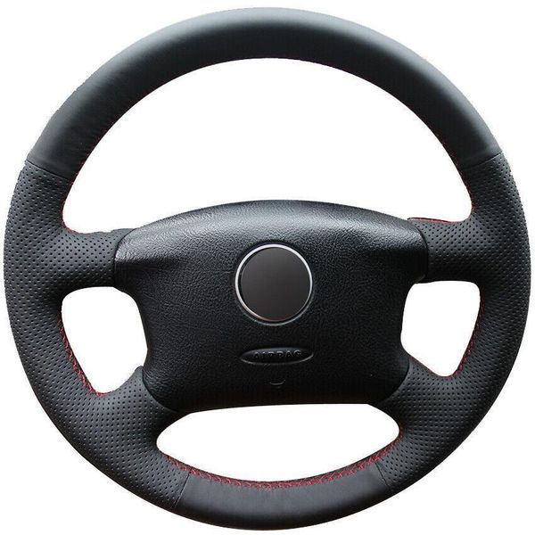 for vw volkswagen passat b5 golf custom made anti slip black leather car steering wheel cover anti-slip fit all season car accessories
for vw volkswagen passat b5 golf custom made anti slip black leather car steering wheel cover anti-slip fit all season car accessories