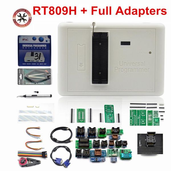 diagnostic tools 100% original rt809h universal programmer emmc-nand flash with 36 adapters full
diagnostic tools 100% original rt809h universal programmer emmc-nand flash with 36 adapters full
