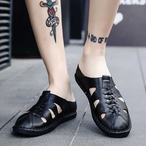 elling mens leather casual slippers slip on breathable loafers half flats luxury designer male lazy shoes beach footwear big size 38-48 clas, Black
elling mens leather casual slippers slip on breathable loafers half flats luxury designer male lazy shoes beach footwear big size 38-48 clas, Black