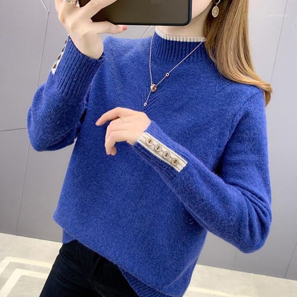 women's sweaters 2021 round neck sweater sous pull femme women loose all-match plus velvet thick knitted bottoming shirt autumn and win, White;black
women's sweaters 2021 round neck sweater sous pull femme women loose all-match plus velvet thick knitted bottoming shirt autumn and win, White;black