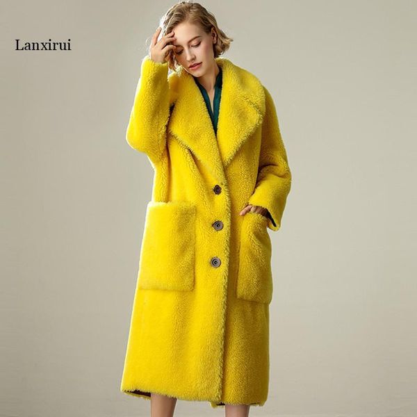 women's fur & faux women autumn winter fashion jacket female thick warm long teddy coats ladies loose casual fluffy overcoats h94, Black
women's fur & faux women autumn winter fashion jacket female thick warm long teddy coats ladies loose casual fluffy overcoats h94, Black