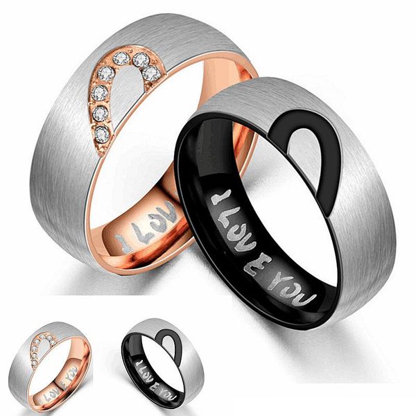 wedding rings love heart black ceramic plus cubic zirconia for women gold color stainless steel ring engagement jewelry, Slivery;golden
wedding rings love heart black ceramic plus cubic zirconia for women gold color stainless steel ring engagement jewelry, Slivery;golden