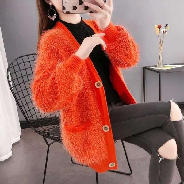 women 2020 spring autumn fashion knitted sweaters female casual solid color cardigan ladies elegant casual loose outerwear g67, White
women 2020 spring autumn fashion knitted sweaters female casual solid color cardigan ladies elegant casual loose outerwear g67, White