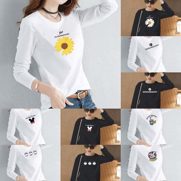 spring and autumn cotton long coat t- sleeve t-shirt women's loose korean version autumn and winter new loose bottoming shirt 34qsy, White
spring and autumn cotton long coat t- sleeve t-shirt women's loose korean version autumn and winter new loose bottoming shirt 34qsy, White