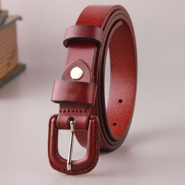 women's korean version versatile thin buckle head anti allergy leather belt, Black;brown
women's korean version versatile thin buckle head anti allergy leather belt, Black;brown