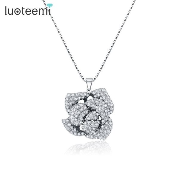 luoteemi new brand designer jewelry full tiny cz crystal micro paved rose multilayer flower women necklaces white gold-color 201013, Silver
luoteemi new brand designer jewelry full tiny cz crystal micro paved rose multilayer flower women necklaces white gold-color 201013, Silver
