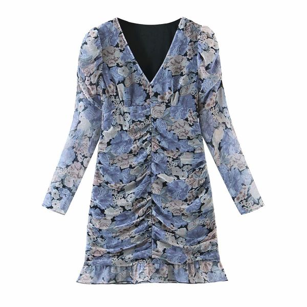 2021 new 3461 autumn european and american women's long sleeve pleated slim v-neck manufacturers direct wholesale ixcx, Black;gray
2021 new 3461 autumn european and american women's long sleeve pleated slim v-neck manufacturers direct wholesale ixcx, Black;gray
