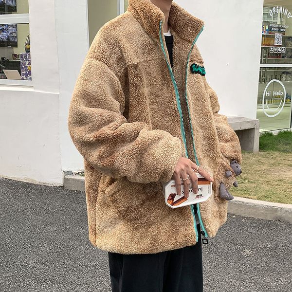 2021 new privathinker men's oversize warm bear pocket winter woman korean streetwear lamb wood coats male zipper jackets mwzh, Black;brown
2021 new privathinker men's oversize warm bear pocket winter woman korean streetwear lamb wood coats male zipper jackets mwzh, Black;brown