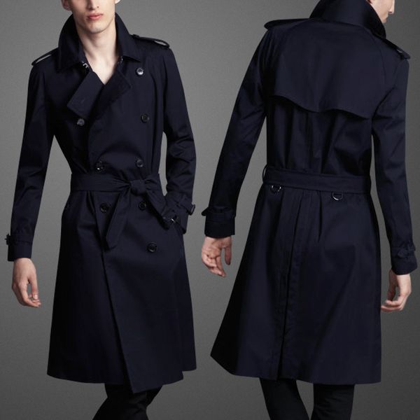 men's windbreaker mid long spring and autumn new handsome british style coat big size fashion, Tan;black
men's windbreaker mid long spring and autumn new handsome british style coat big size fashion, Tan;black