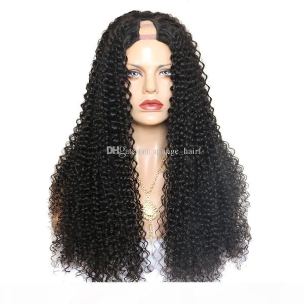 kinky curly u part wig 2*4 middle & side part 180% human hair wigs for women brazilian remy hair wig, Black;brown
kinky curly u part wig 2*4 middle & side part 180% human hair wigs for women brazilian remy hair wig, Black;brown