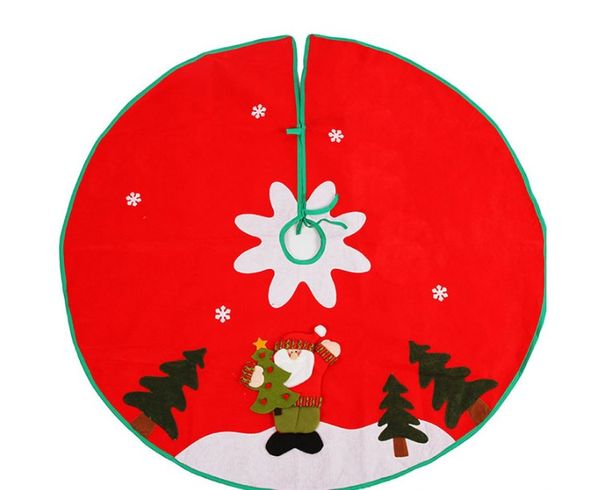 90cm stitched santa christmas snowflake skirt small red nov-woven tree skirt new year 2020 christmas decoration for home
90cm stitched santa christmas snowflake skirt small red nov-woven tree skirt new year 2020 christmas decoration for home