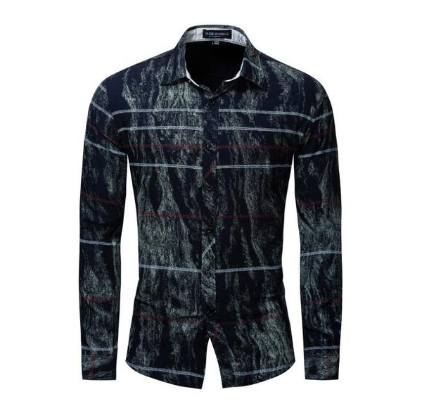 new oversized size men long sleeve striped shirts elastic retro print shirt brand clothes casual single breasted j3108, White;black
new oversized size men long sleeve striped shirts elastic retro print shirt brand clothes casual single breasted j3108, White;black