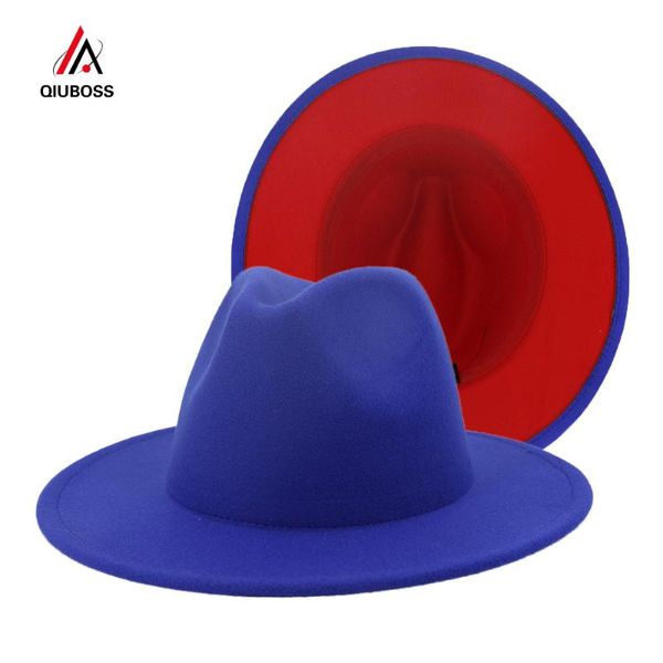 new royal blue red лоскутная поддельный шерсть войлок fedora шляпы с thin пряжка мужчины женщины большой брим панама трилби jazz cap, Blue;gray
new royal blue red лоскутная поддельный шерсть войлок fedora шляпы с thin пряжка мужчины женщины большой брим панама трилби jazz cap, Blue;gray