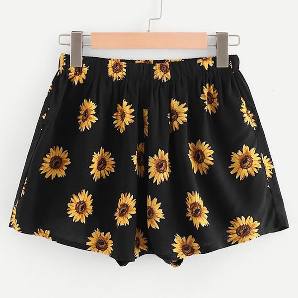 short feminino women shorts sunflower print high waist short pants casual beach summer shorts femme, White;black
short feminino women shorts sunflower print high waist short pants casual beach summer shorts femme, White;black