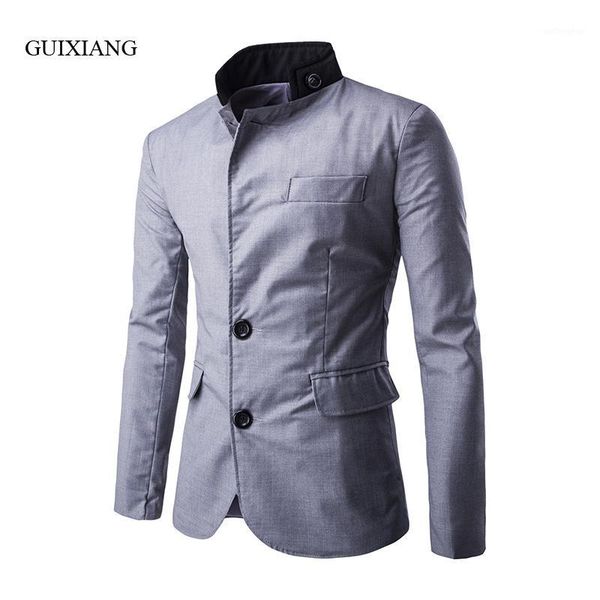 2020 new spring and autumn style men suits blazers fashion casual stand collar single breasted solid slim men's jacket coat1, White;black
2020 new spring and autumn style men suits blazers fashion casual stand collar single breasted solid slim men's jacket coat1, White;black