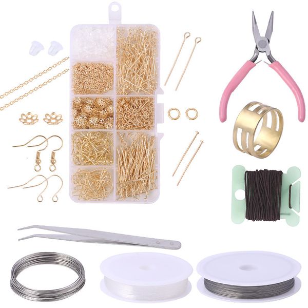 handmade and earrings material bag set with tools diy accessories new products, Silver
handmade and earrings material bag set with tools diy accessories new products, Silver
